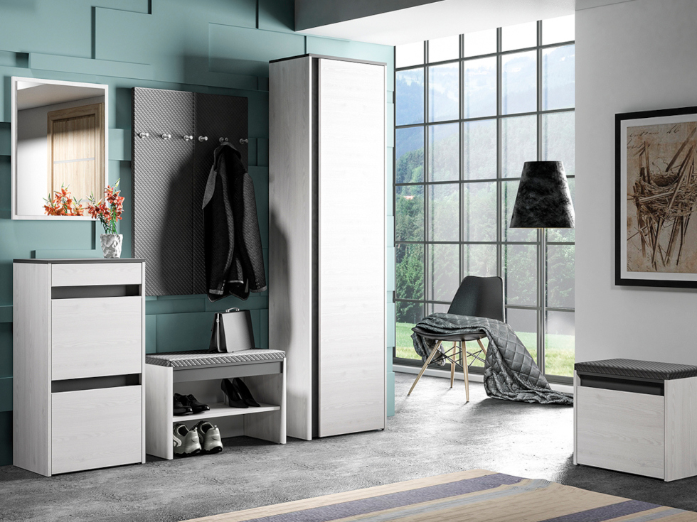 garderoba haga 1 sosna sniezna antracyt