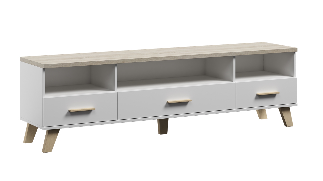 Biała komoda RTV LOTTA