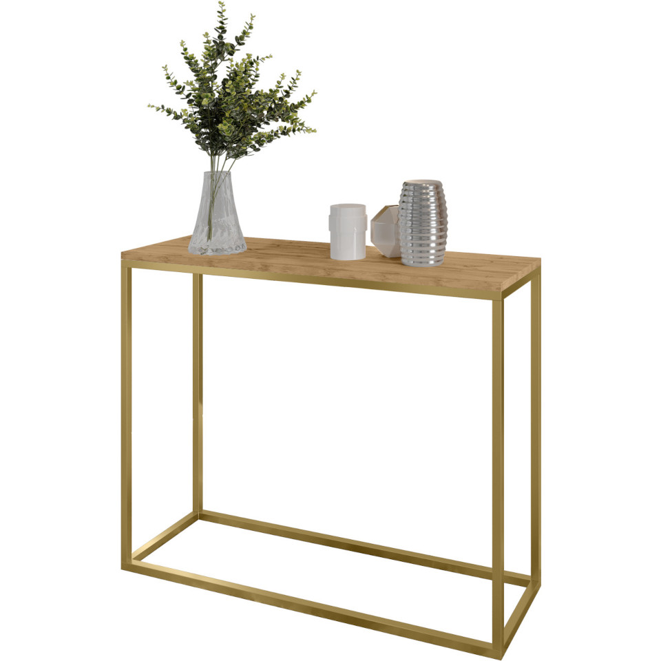 konsola aramis 100cm zloty dab wotan