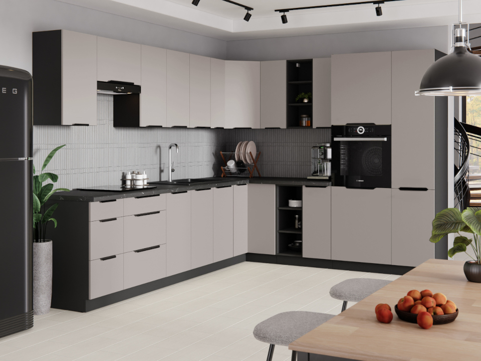 kuchnia silvia 1 czarny kaszmir