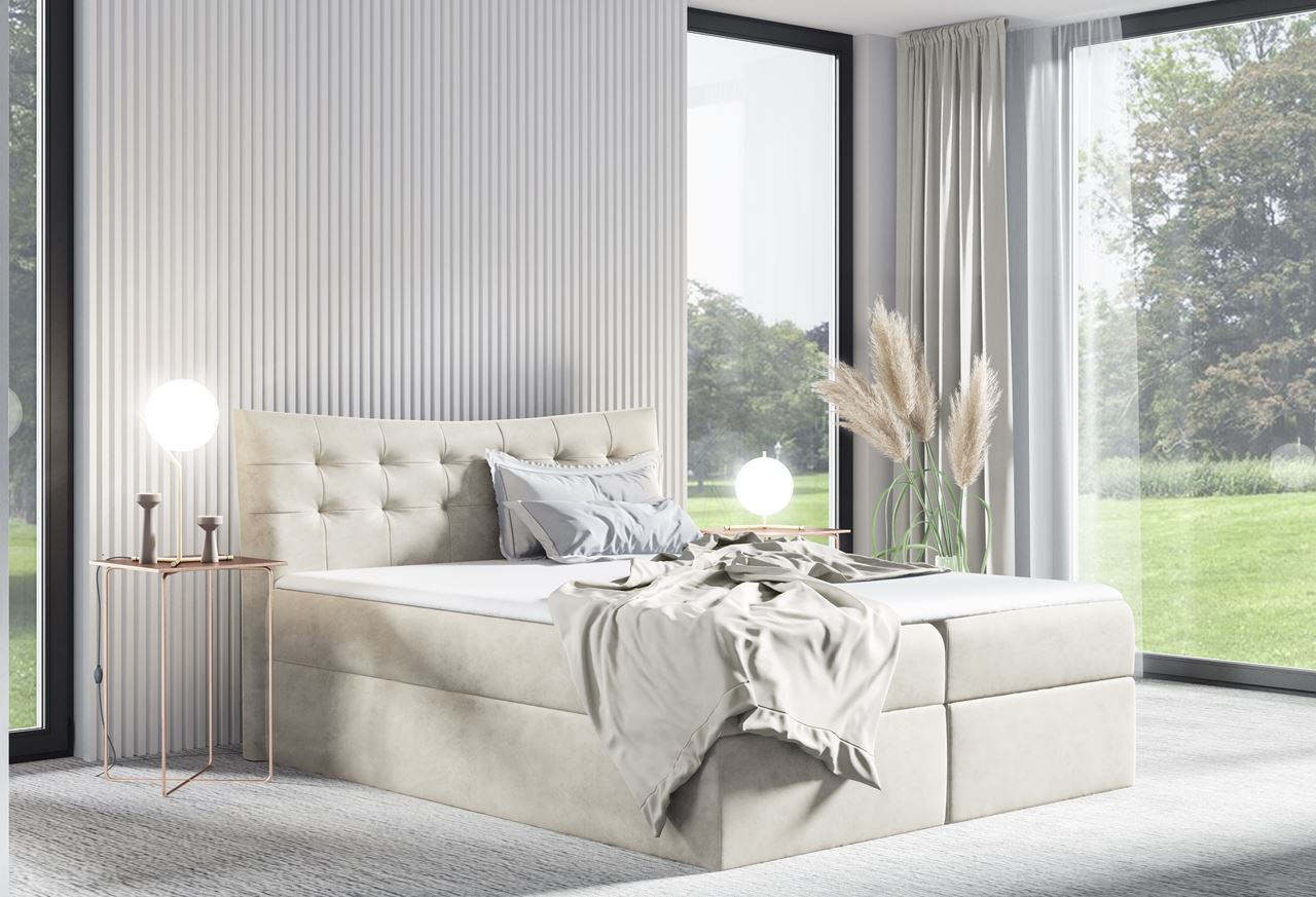 Łóżko kontynentalne ANEMONE