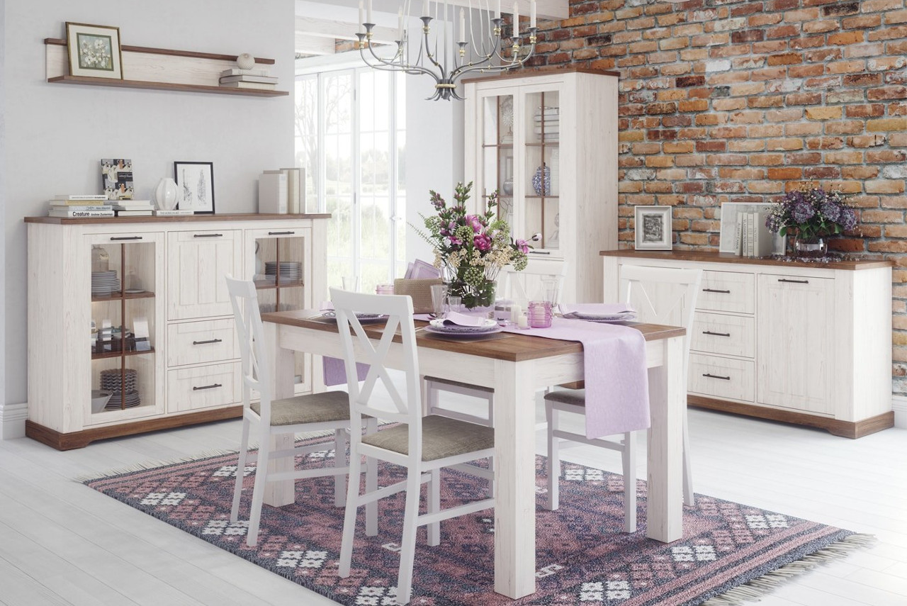 Białe meble do jadalni COUNTRY 1
