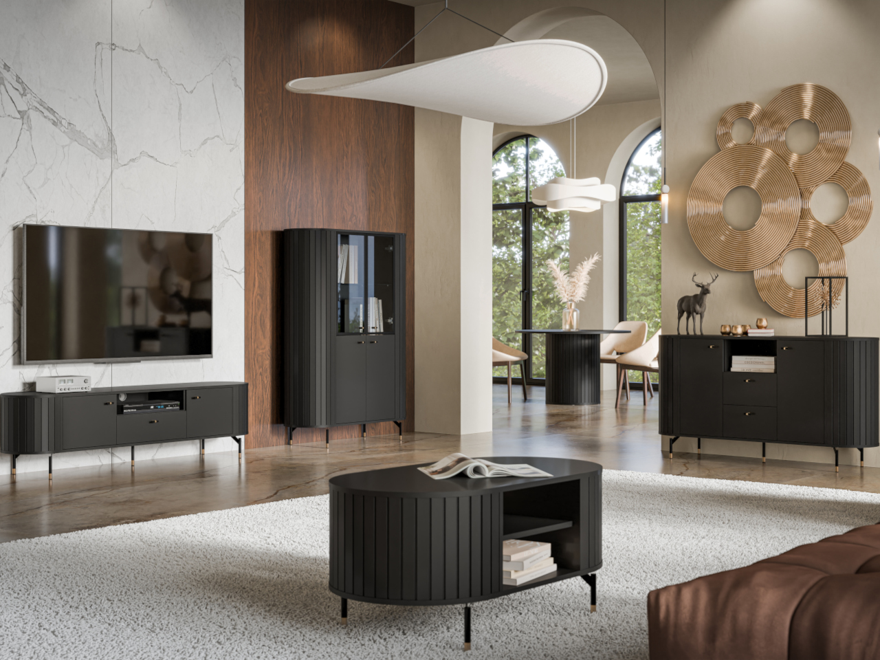 meble do salonu dante 1 czarny