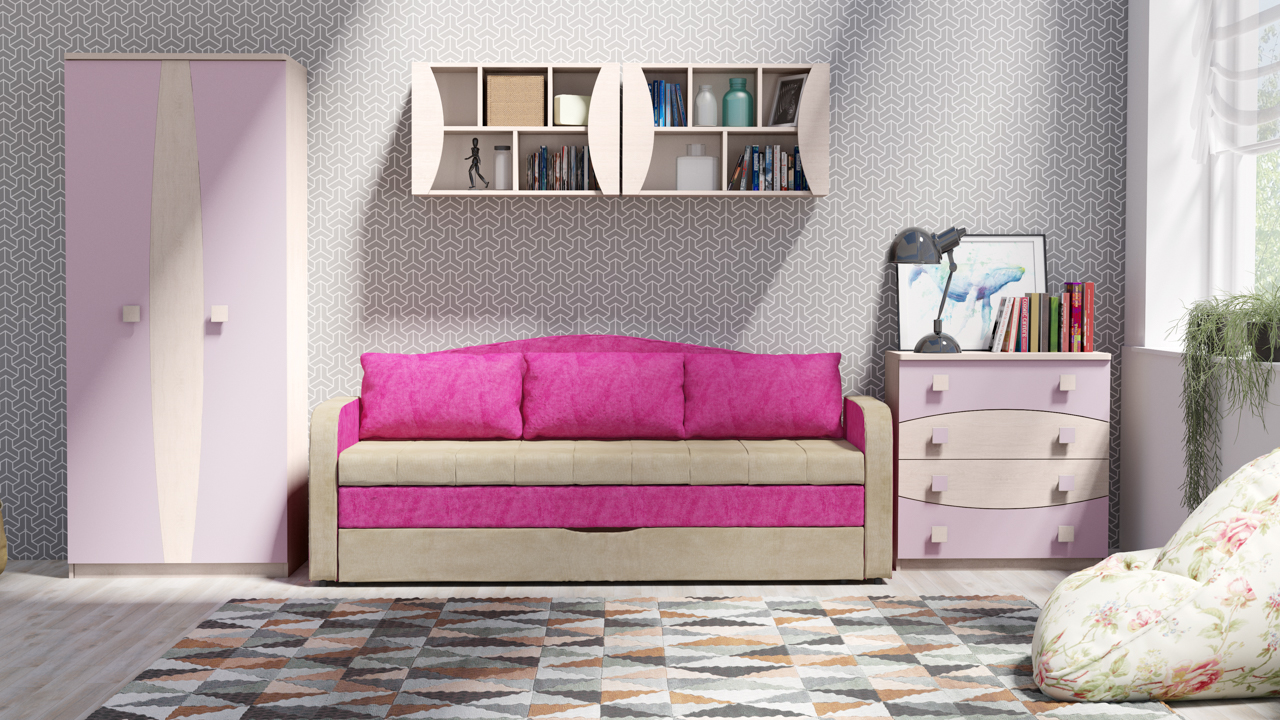 Meble młodzieżowe z sofą TENUS