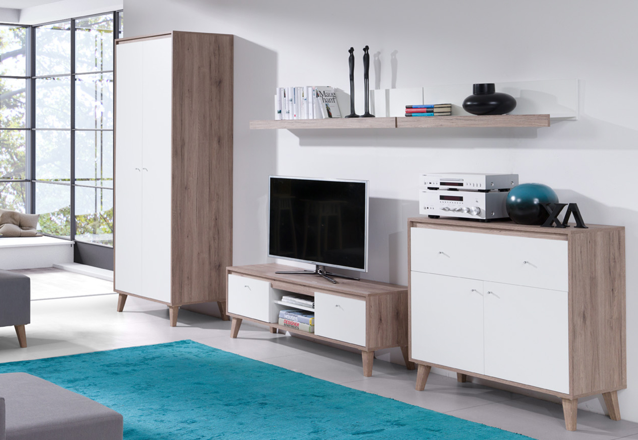 salon w stylu skandynawskim Bjorn 1 Meble systemowe Bjorn 1