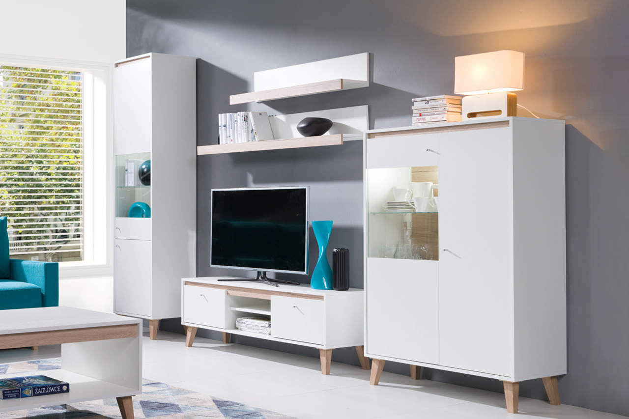meblościanka z szafą Bjorn 5 Meble systemowe Bjorn 5