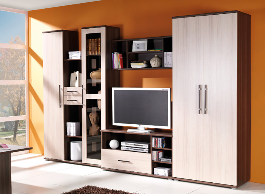 meblościanka z szafą Inez Plus Meblościanka Inez Plus