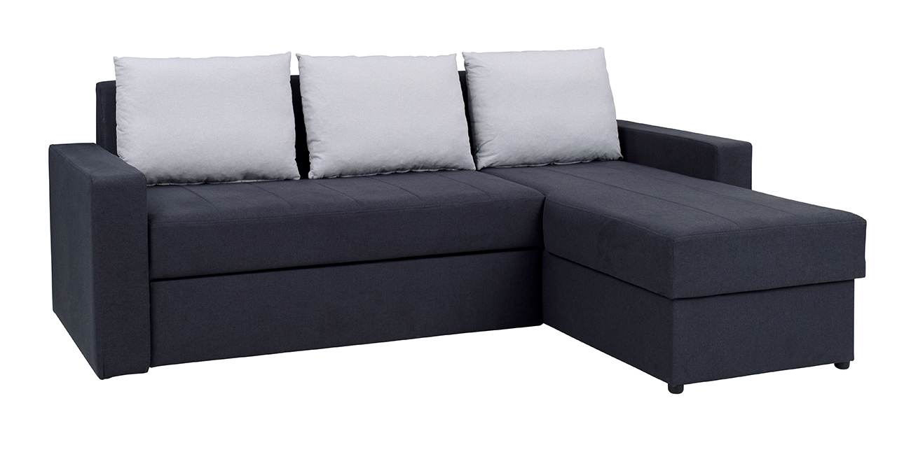 Narożnik DOMINO grafit-szary