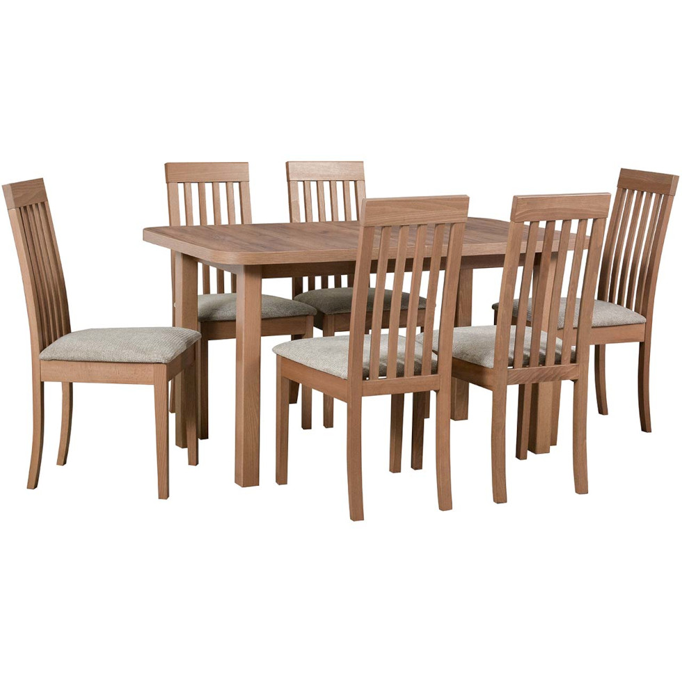 stol ds13 orzech jasny laminat krzesla k37 orzech jasny 35a