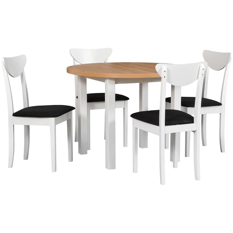 stol ds25 artisan laminat bialy krzesla dk45 bialy 13b