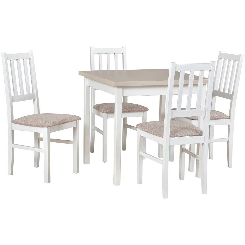 stol ds9 kaszmir laminat bialy krzeslo dk4