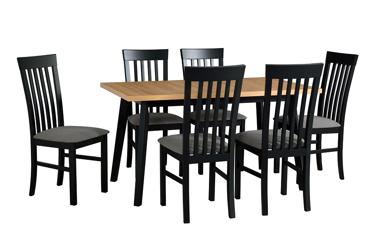 Stół OSLO 5 krzesła MILANO 2