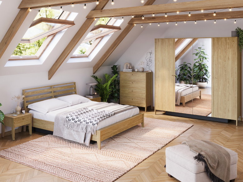 sypialnia cozy 1 dab olejowany