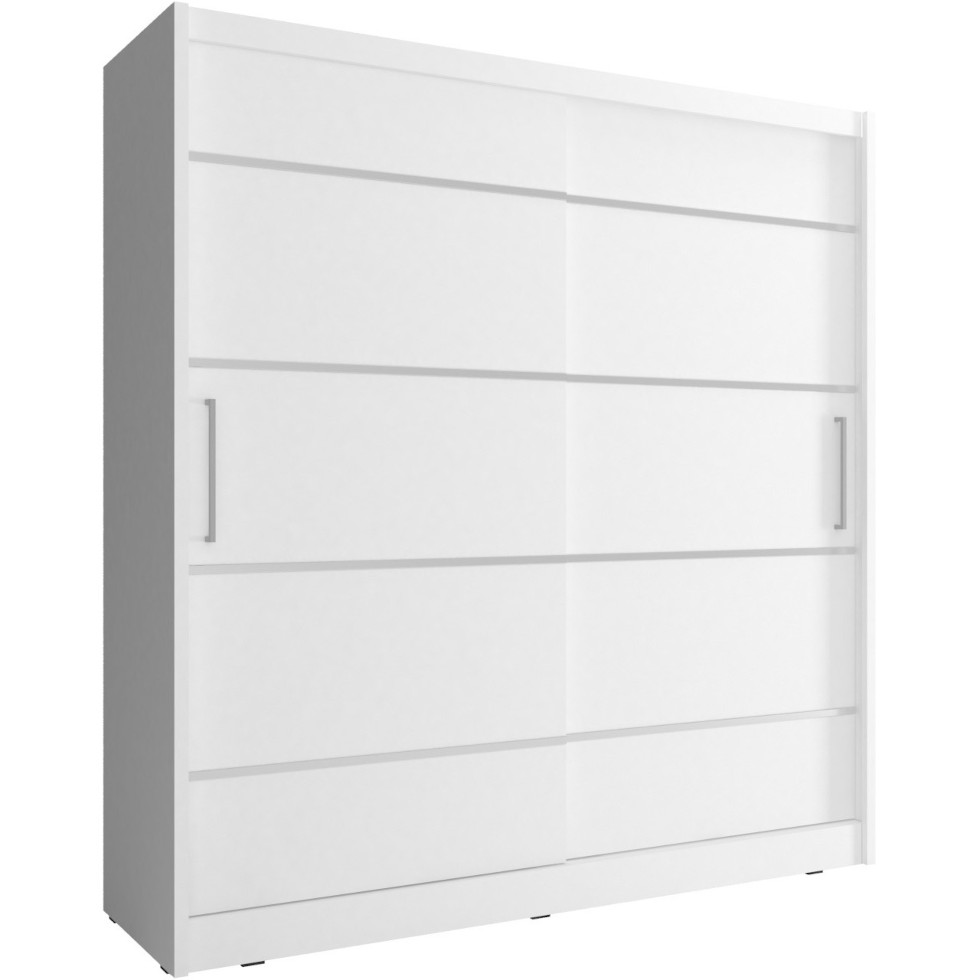 szafa przesuwna maya alu 180 bialy