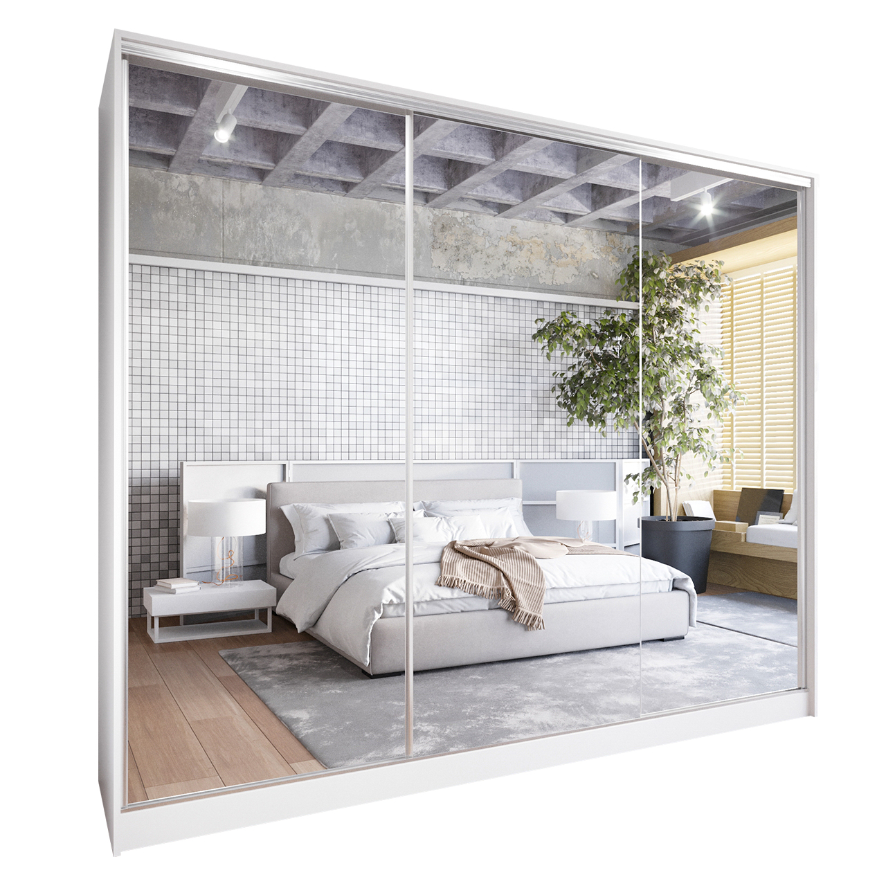 Szafa przesuwna z lustrem GRANO