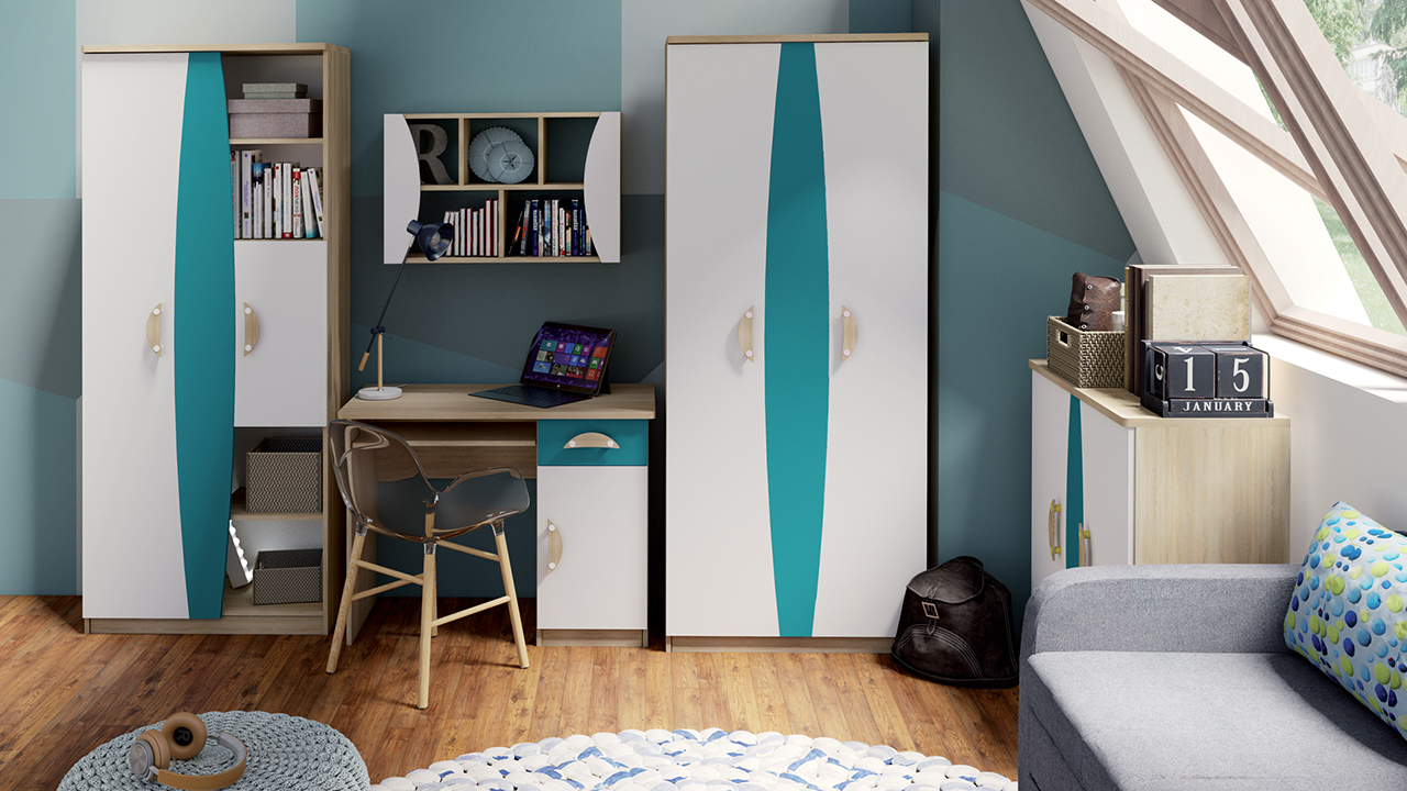 Meble młodzieżowe TENUS II zestaw 12