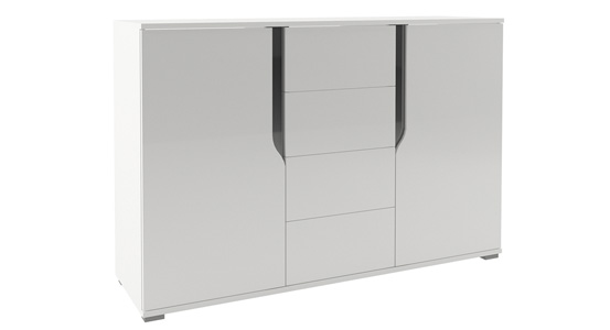 Białe komody do salonu