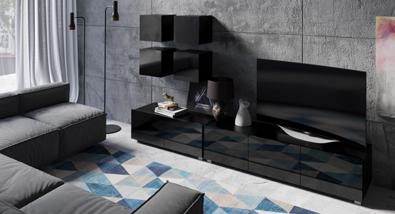 Czerń w salonie – jakie meble wybrać?