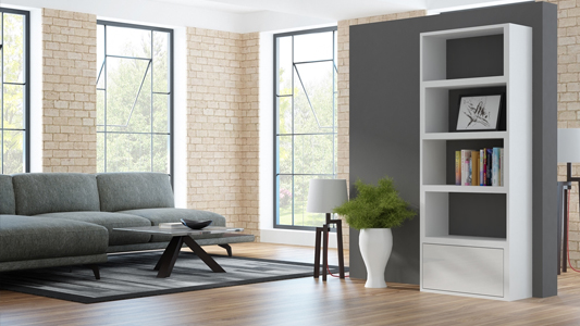 Jak wykorzystać regały w mieszkaniu