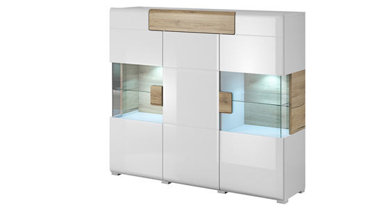 Komody do salonu z oświetleniem LED