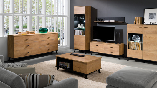 Komody z szufladami do salonu