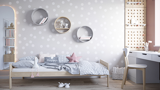 Łóżko dziecięce w aranżacji wnętrza