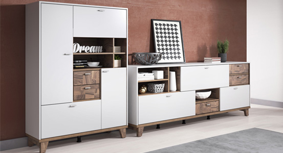 Meble do salonu w stylu nordic