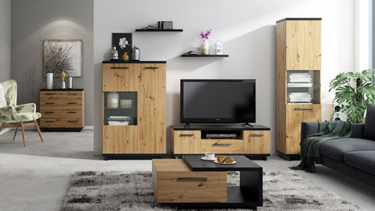 Meble twarde do salonu