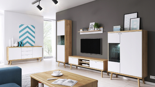 Naturalny klimat – drewniane meble do salonu