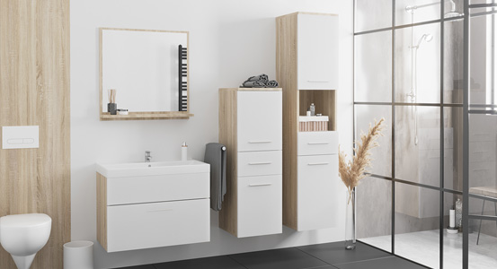 Nowoczesne szafki łazienkowe