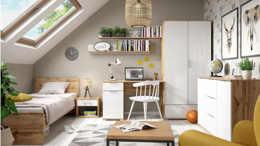 Pokój młodzieżowy w stylu retro