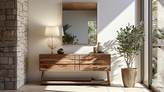 Pokój z akcentami drewna - jak łączyć meble i dodatki?