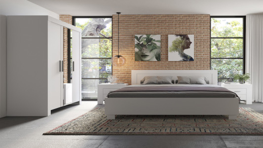 Przytulna biel w sypialni