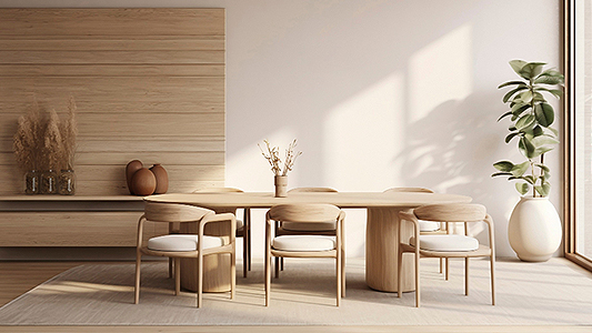 Wnętrze w stylu japandi