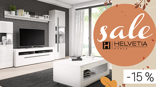 Meble HELVETIA w wielkiej promocji! -15% na wszystkie modele!!!