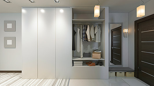 Zorganizowany przedpokój w nowoczesnej odsłonie